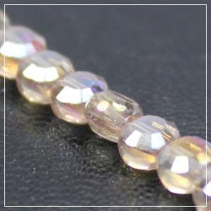 Chinese 4mm Coin Crystals - Golden Shadow